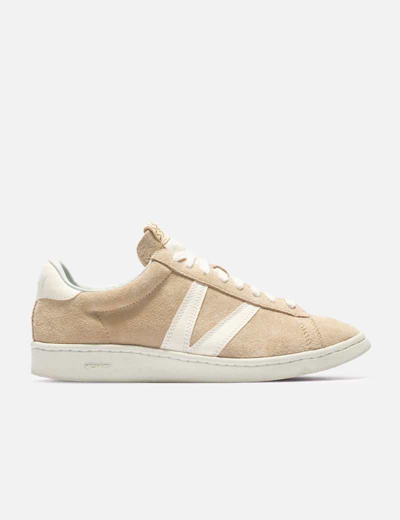 Visvim FBT - Vintage white moccasin sneakers with worn patina | HBX