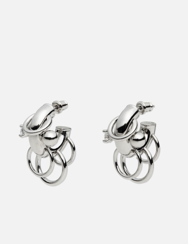 ピアス PANCONESI SS24 HANDPAINTES HOOPS (EA030PTOURMALINE) Panconesi - Pierced Serpent Hoops | Panconesi Jewelry