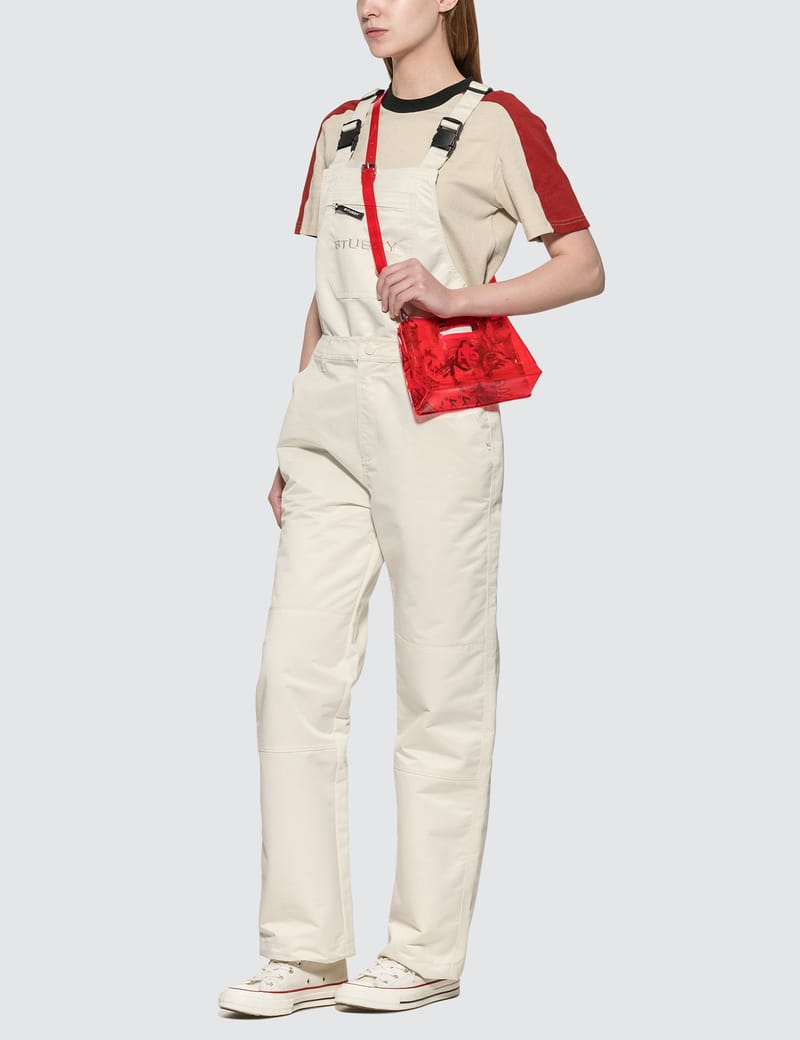 Stussy womens convertible overalls shops in cream