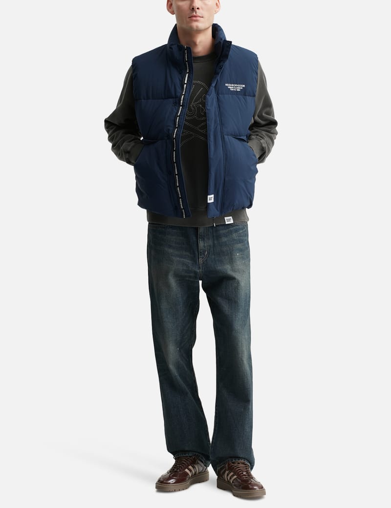 NEIGHBORHOOD Classic Down Vest - Lightweight nylon taslan, down