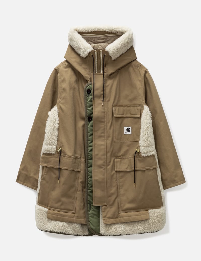 Sacai - Sacai X Carhartt WIP メンズ キャンバス パーカー シベリアン 