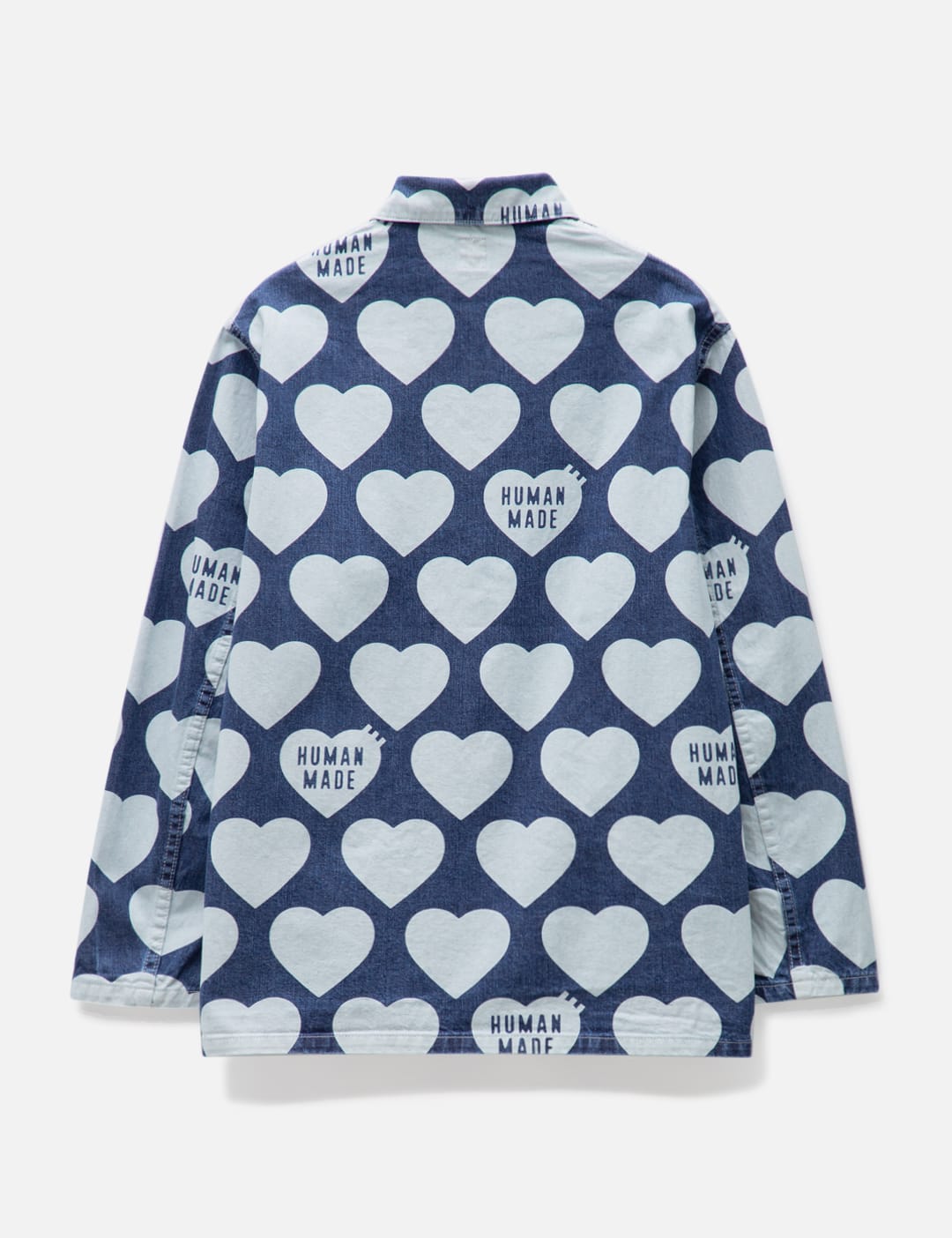 Human Made - Heart Denim Coverall Jacket | HBX - Globally Curated 