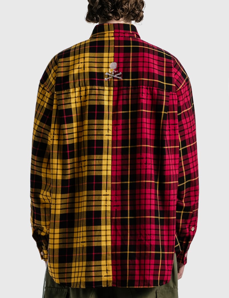 Mastermind World - Color Block Plaid Shirt | HBX - Globally