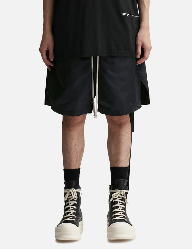Black Rick Owens DRKSHDW Long Sweat Boxer Shorts | SVD