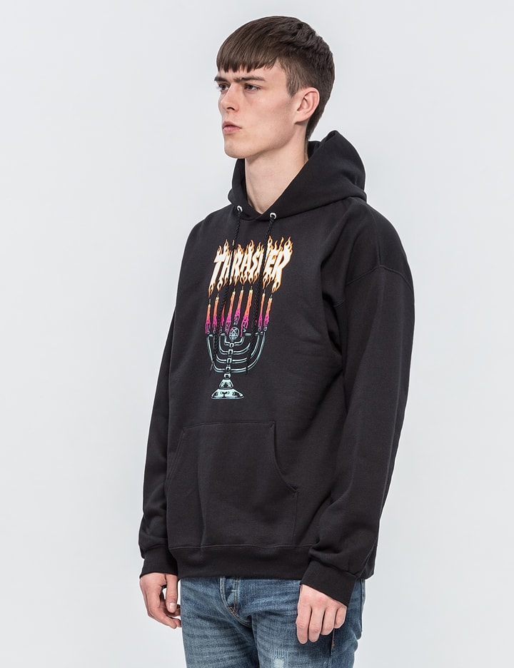 Thrasher - Menorah Hoodie | HBX - Globally Curated Fashion and Lifestyle by Hypebeast