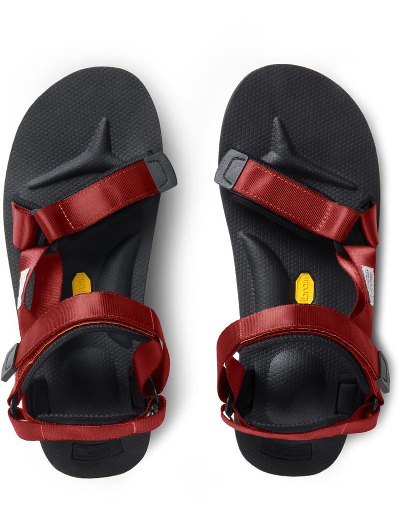 Suicoke Red Sandals Suicoke Moto CAB PT02 (Red Paisley)