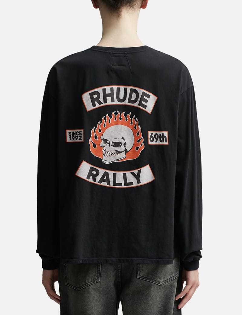 Rhude - 92 Rally Long Sleeve T-shirt | HBX - Globally Curated
