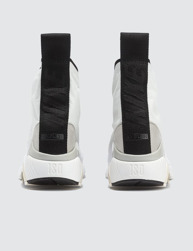 Ambush air max 180 hi suede-trimmed ripstop on sale sneakers