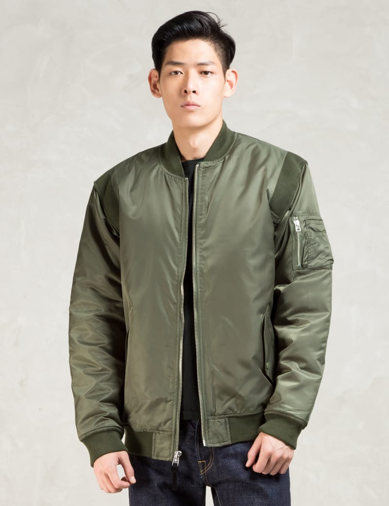 Stüssy - Olive Ma1 Jacket | HBX - Globally Curated Fashion and