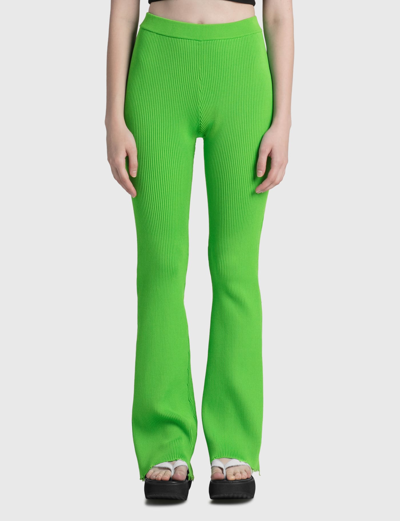 Perverze - Cotton Rib Line Pants | HBX - Globally Curated Fashion 