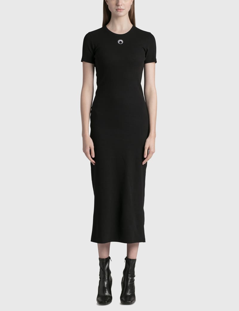 Marine Serre - Organic Cotton Ribbed Dress | HBX - Globally