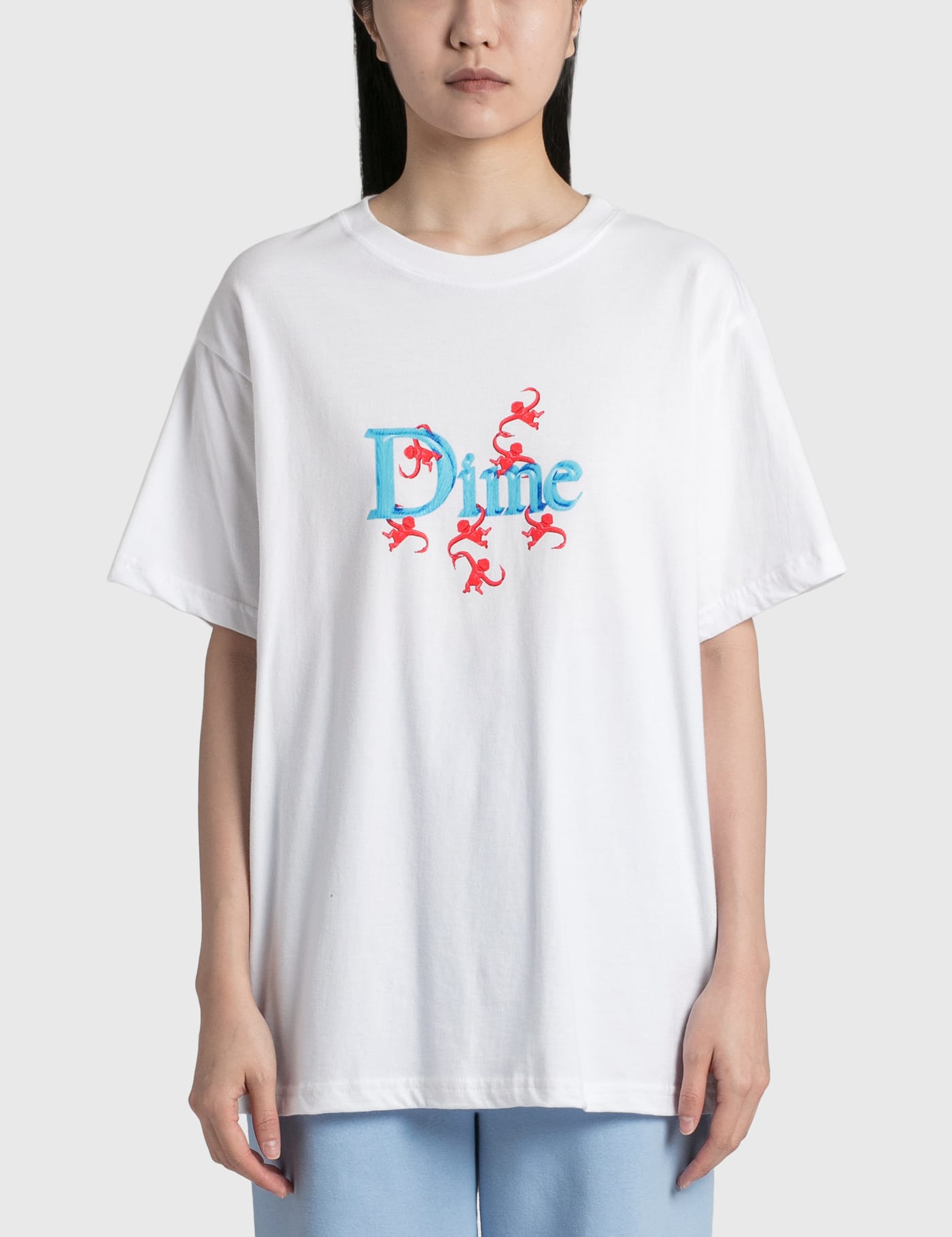 DIME Classic Monkey Tシャツ 白 Lサイズ 海外 レア ロゴ
