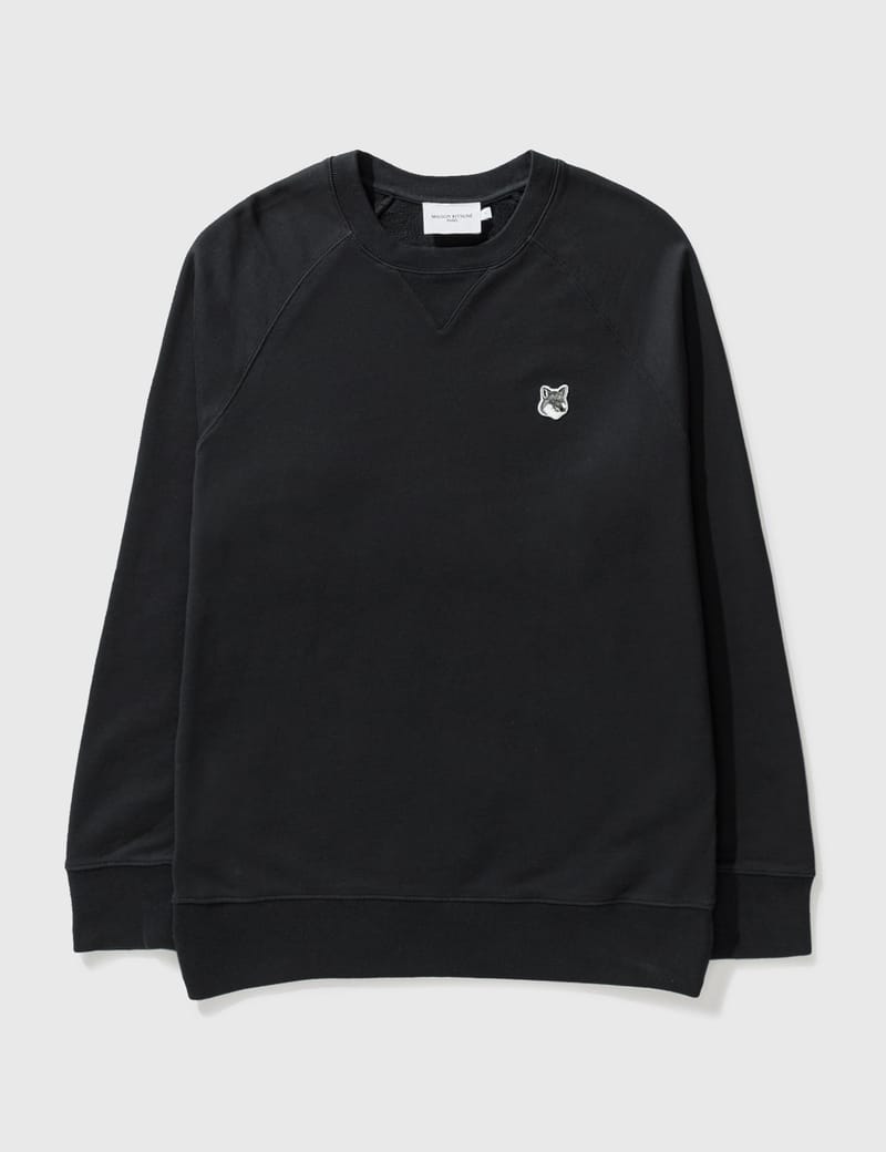 Maison Kitsuné - Grey Fox Head Patch Classic Sweatshirt | HBX