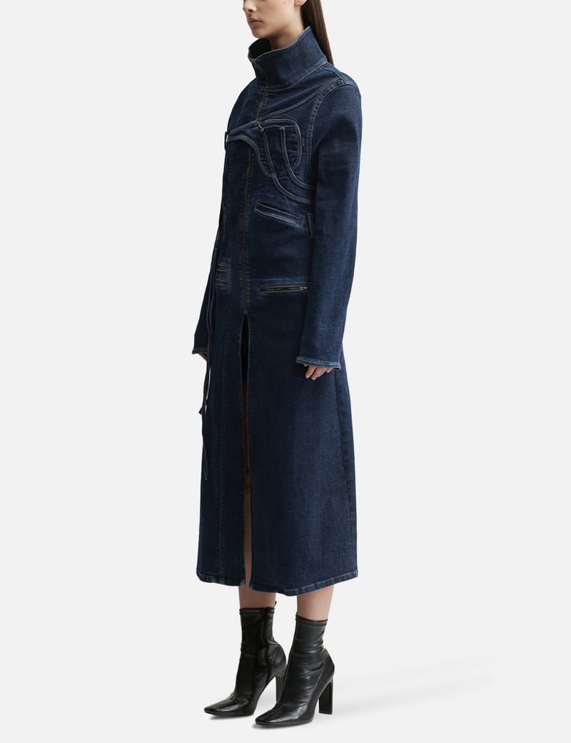 Ottolinger - Denim Fitted Coat | HBX - ハイプビースト Ottolinger - Denim Fitted Coat | HBX - ハイプビースト