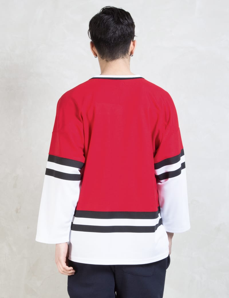 Stussy block 3 discount 4 hockey jersey