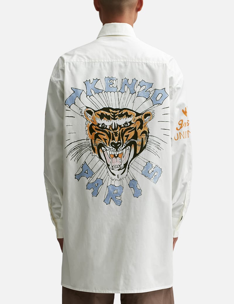 Kenzo - Drawn Varsity Long Sleeve Shirt | HBX - Globally