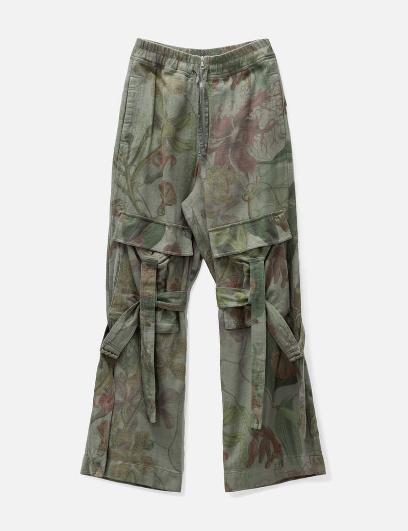 DRIES VAN NOTEN イージーパンツ 46サイズ ボタニカル DRIES VAN NOTEN イージーパンツ 46サイズ ボタニカル