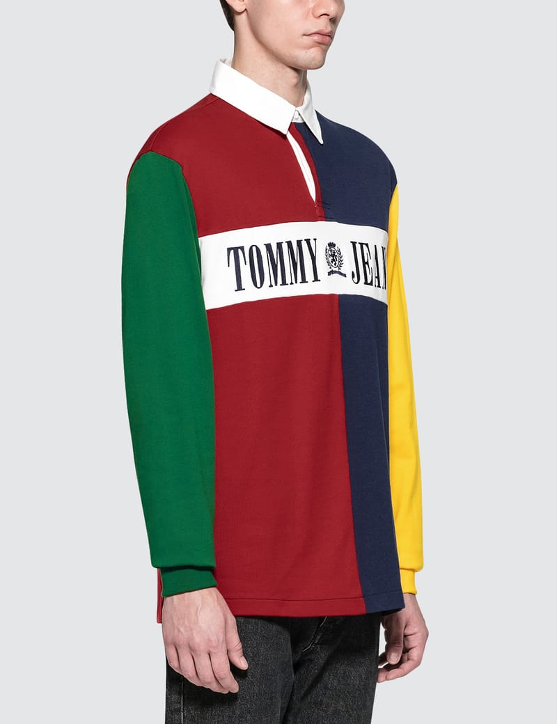 Tommy jeans 90s outlet colorblock sweatshirt