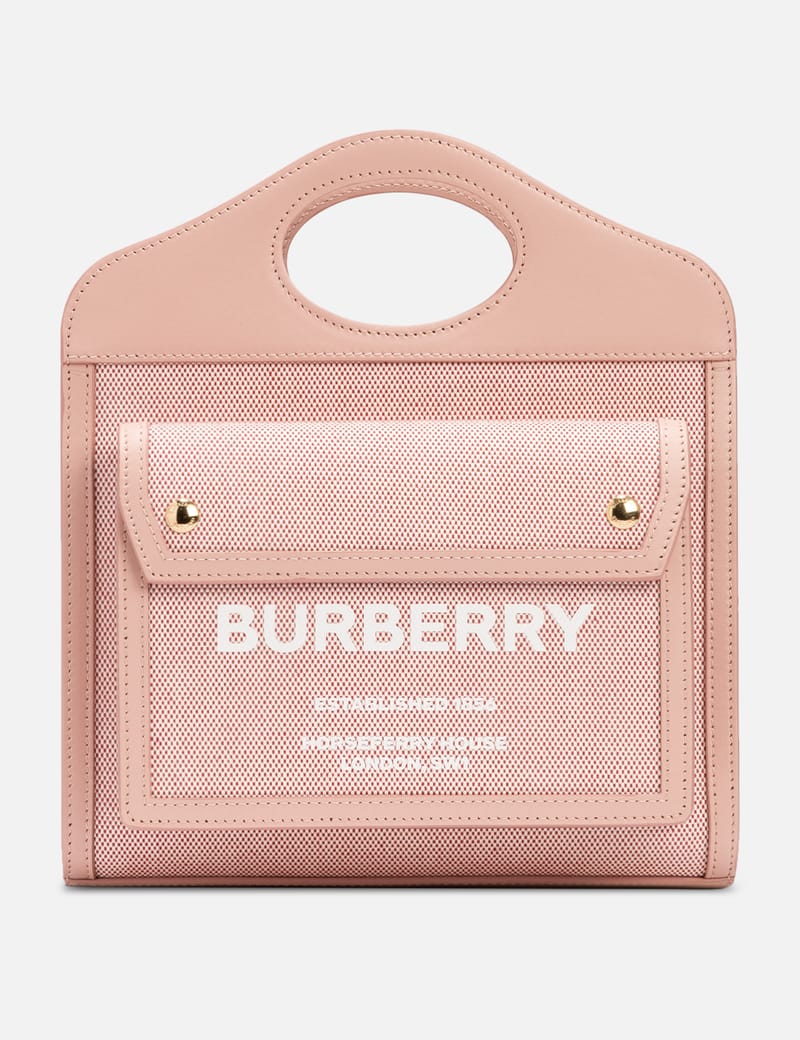 Burberry - ミニ コットンキャンバス&レザー ポケットバッグ | HBX