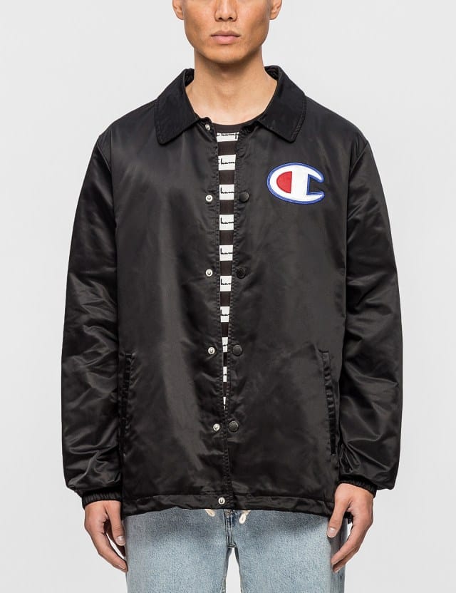 Champion c on sale logo coaches jacket