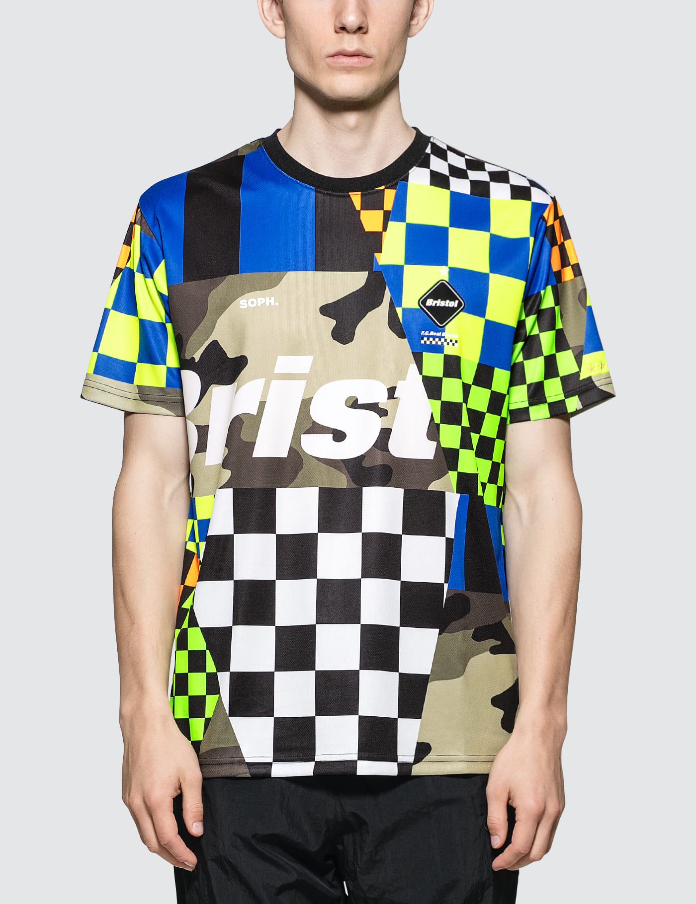 F.C. Real Bristol - Multi-Pattern S/S T-Shirt | HBX - Globally