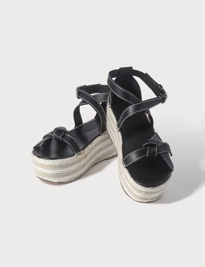 Loewe - Gate Wedge Sandals | HBX - Globally Curated Fashion and