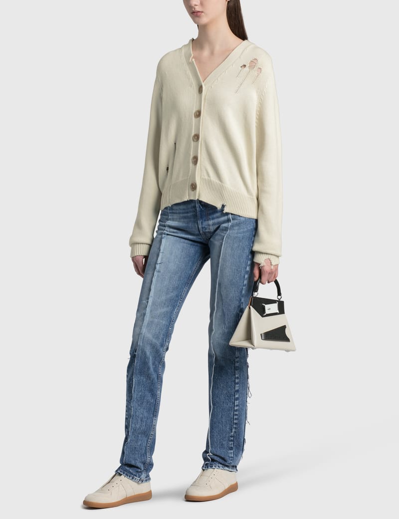 Maison Margiela - Spliced Trim Recycled Jeans | HBX