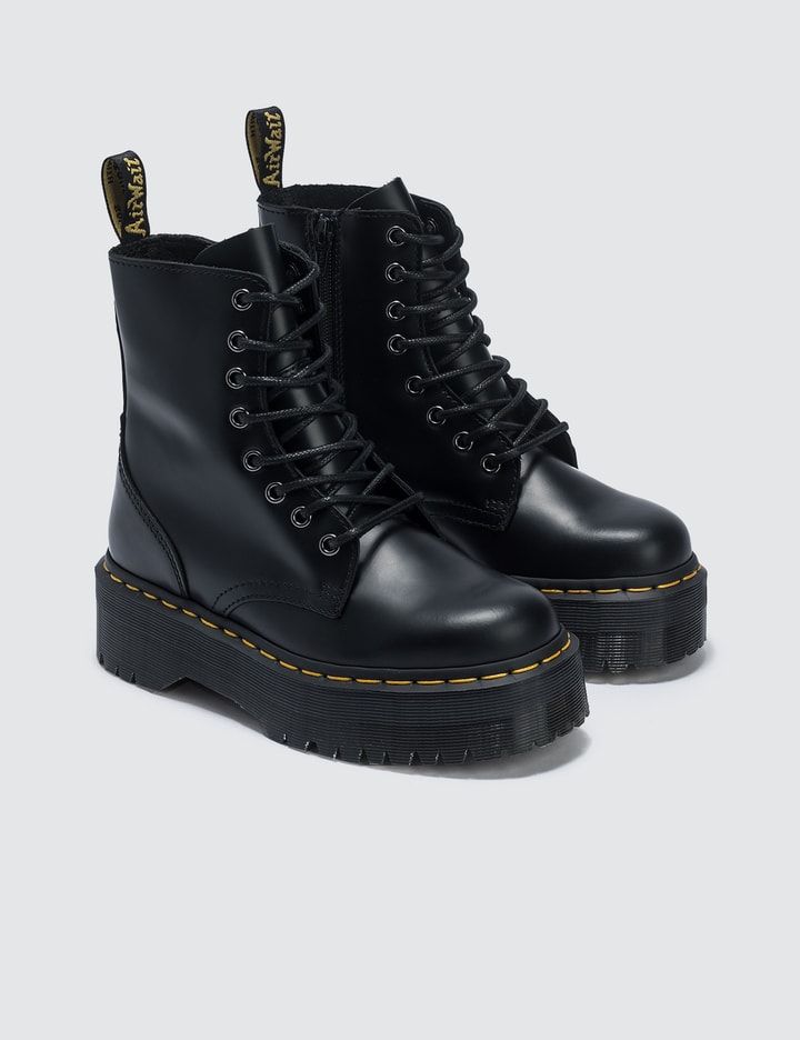 Dr. Martens - Jadon Black Polished Smooth | HBX - Globally Curated Fashion and Lifestyle by