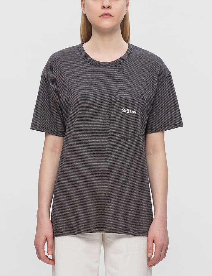 Stüssy - Sunset Stripe T-Shirt | HBX - Globally Curated Fashion and ...