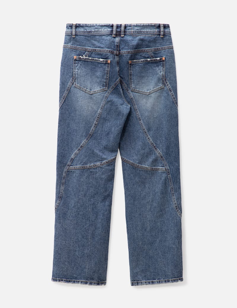 Andersson Bell - BRICK CURVE PANEL WIDE JEANS | HBX - Globally