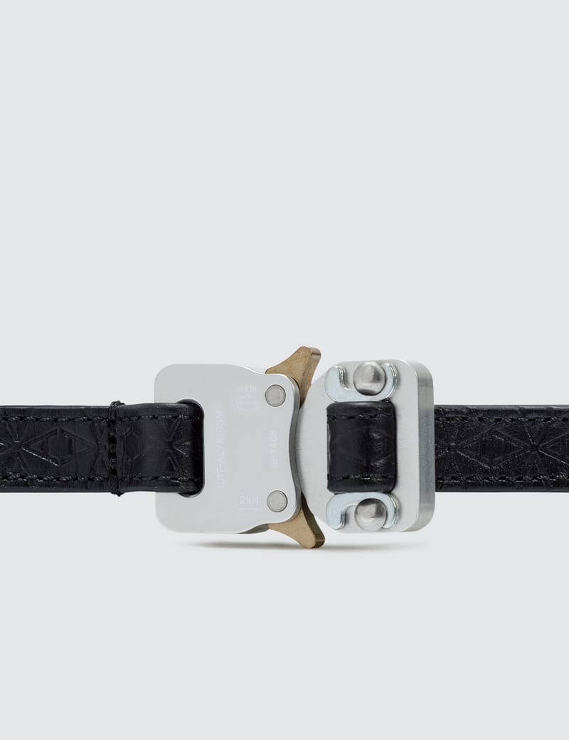 【ZOE】 Roller belt mini / silver × black 1017 ALYX 9SM - Mini Rollercoaster Belt With Double Straps