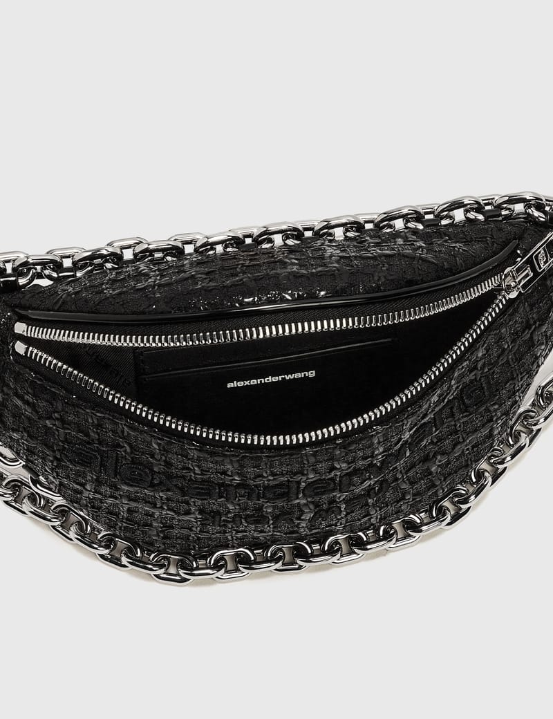Alexander Wang Atticaツイード ハイブリッド ファニーパック アレキサンダーワン - Attica ツイード ハイブリッド ファニー パック