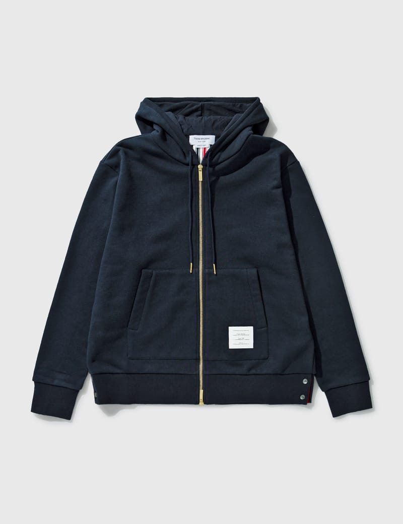トム ブラウン - ジップフーディー ウィズ バックストライプ | HBX