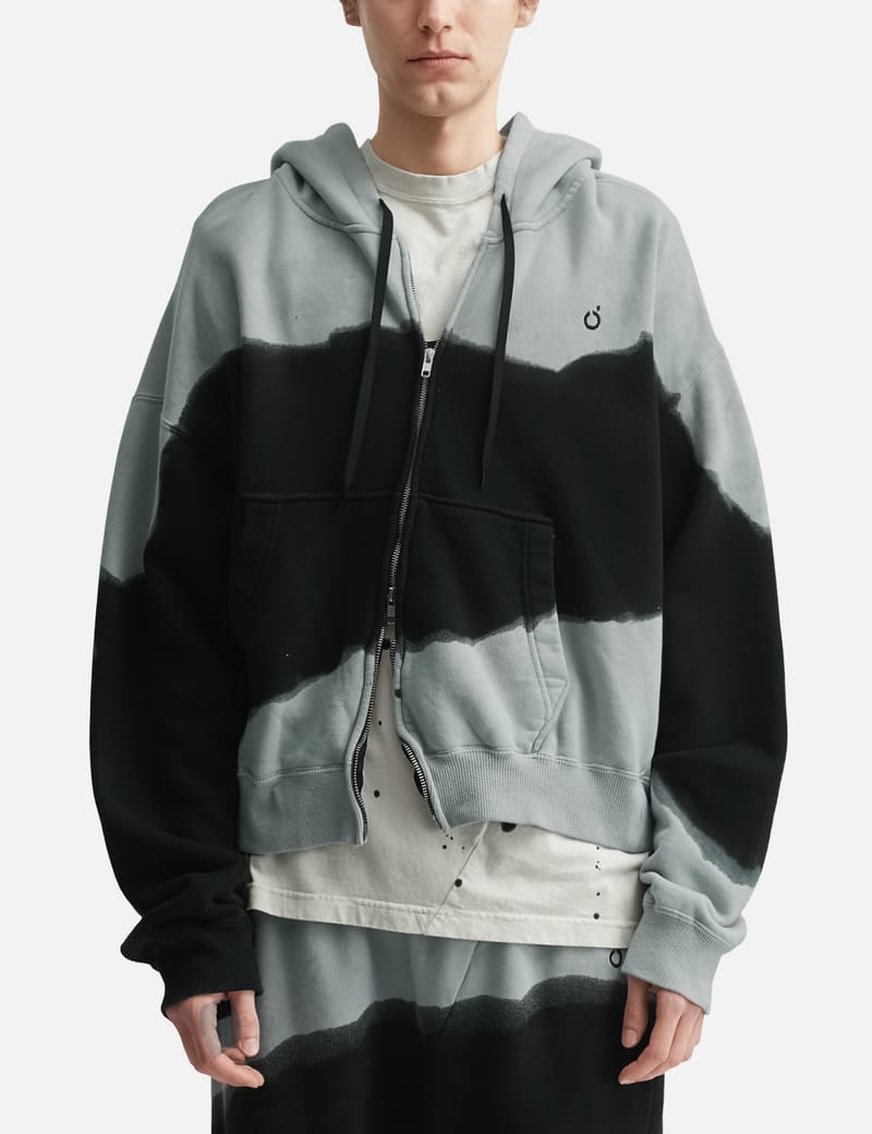 NÒMARHYTHM TEXTILE Hand Dye Twist Parka - Hand-dyed cotton parka