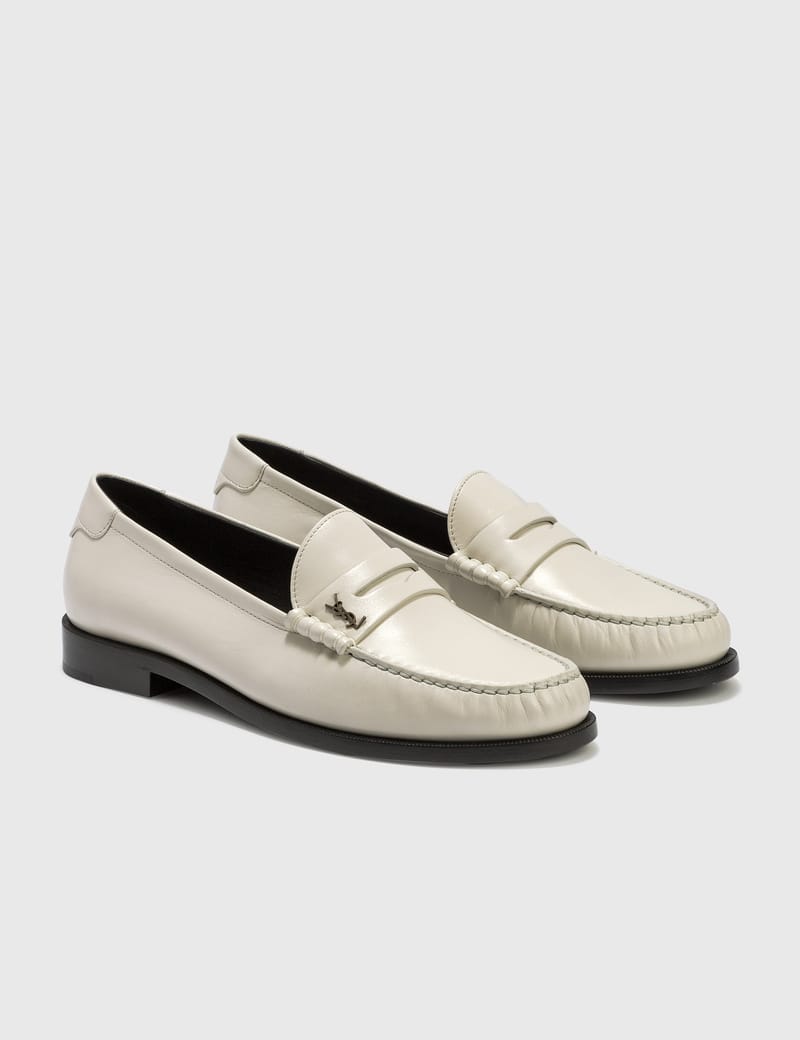 ローファー・オックスフォード Saint Laurent 'Monogramma' loafers Saint Laurent Le Loafer Monogram Penny Loafer (Women