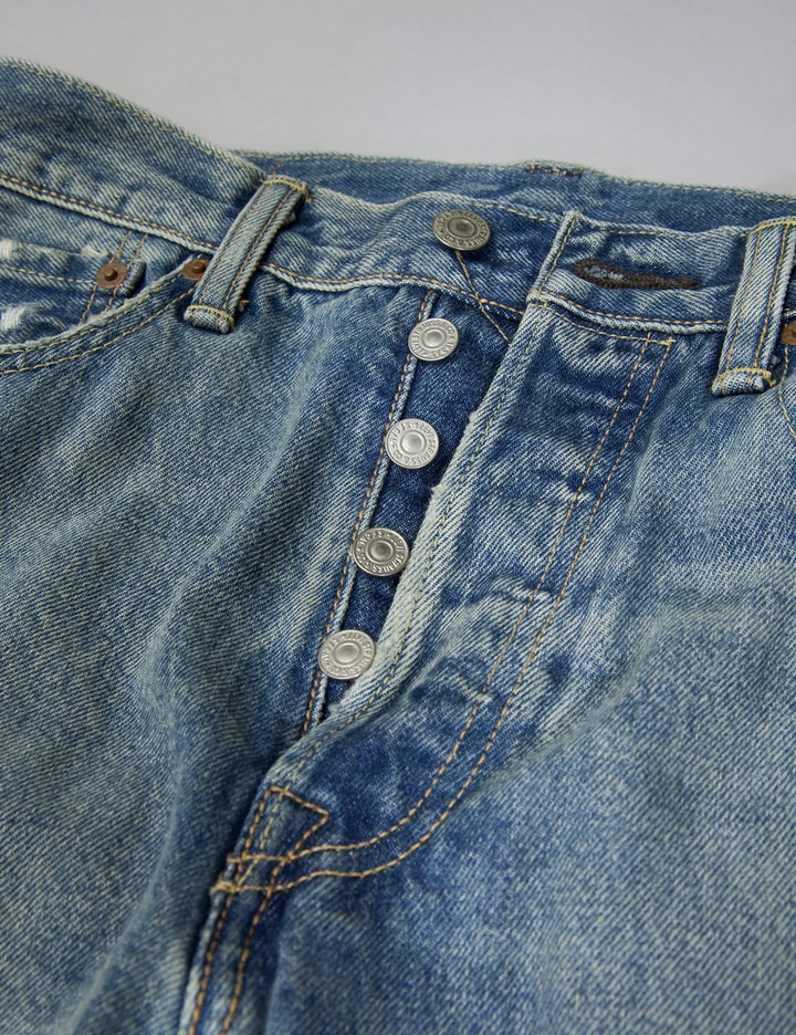 Levi's Woodie Destruction 501 Customized Tapered Jeans HBX