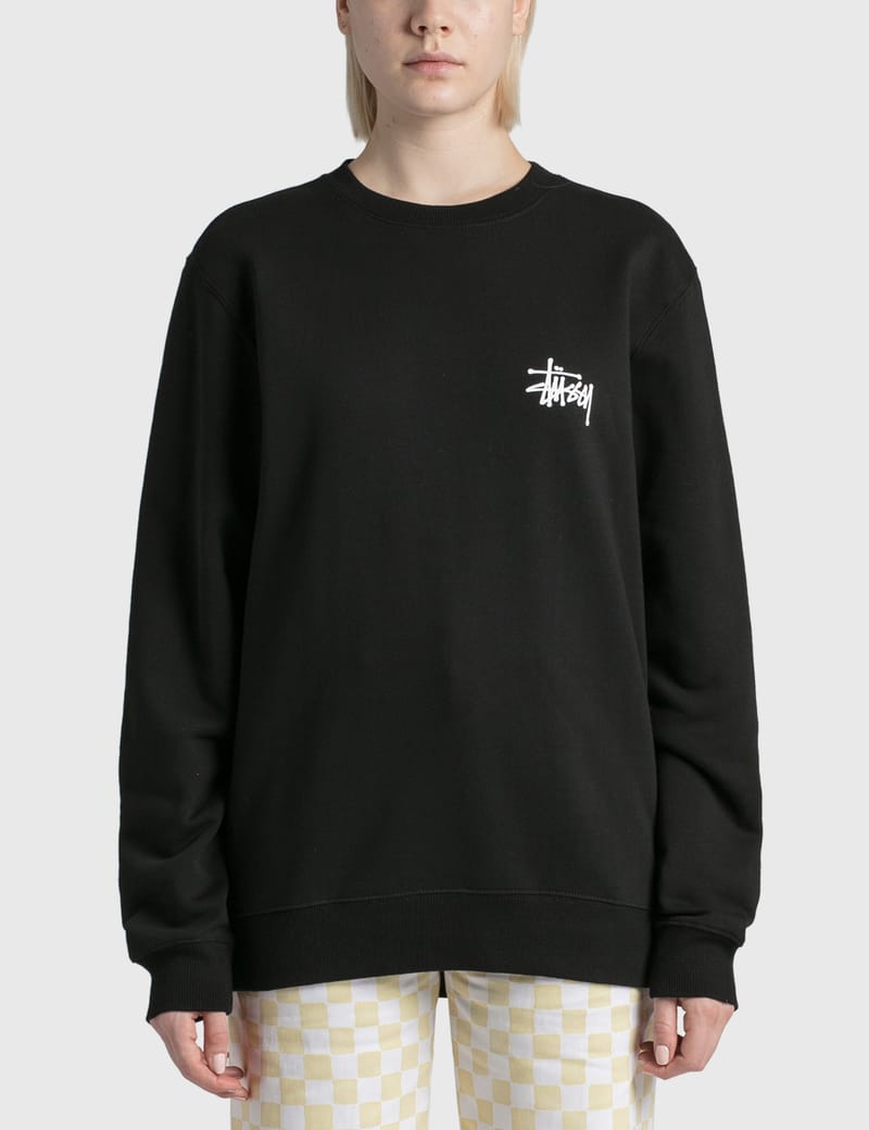新品未使用品　BASIC STUSSY CREW スウェット　黒　ブラック STUSSY（ステューシー）の「Basic Stussy Crew（スウェット