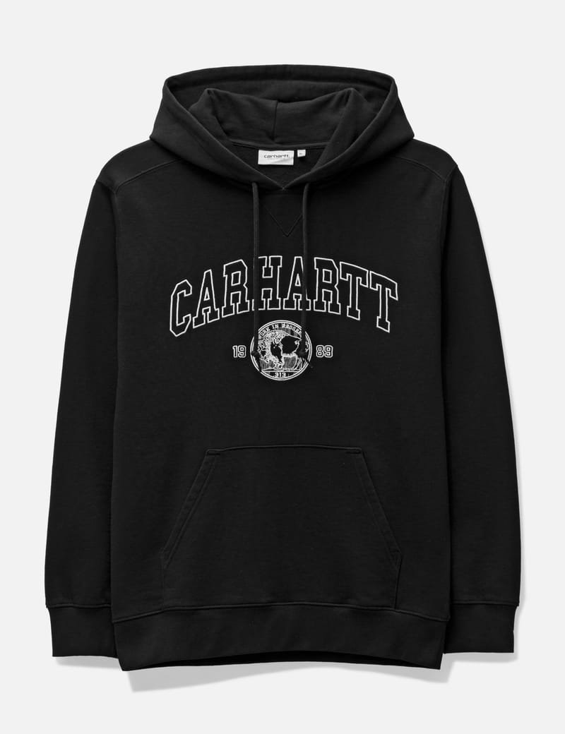 Hooded college sweatshirt discount carhartt