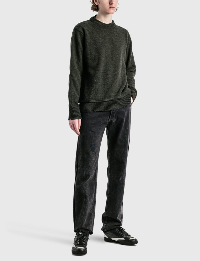 Maison Margiela - Layered Wool Blend Sweater | HBX