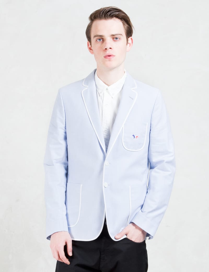 Maison Kitsuné - 2 Buttons Oxford Jacket | HBX - Globally Curated