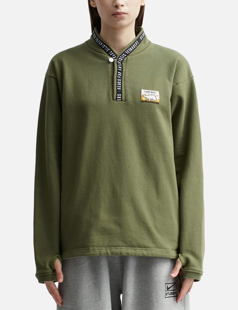 STAND COLLAR SWEATSHIRT