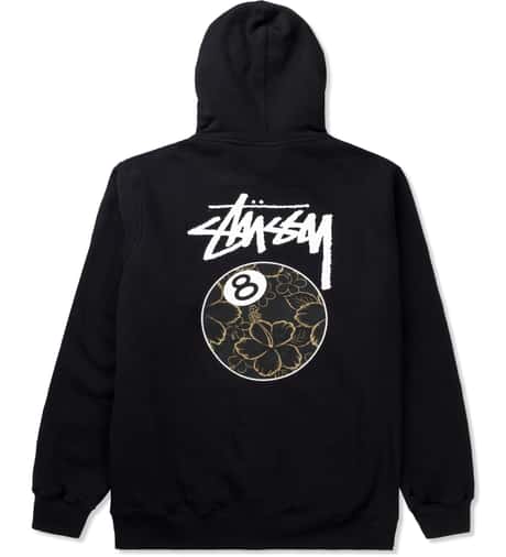 Stüssy - Black Gold Flake 8 Ball Zip Hoodie | HBX