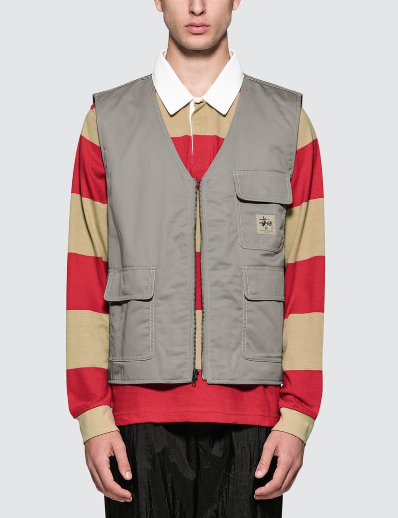 Stüssy - Poly Cotton Work Vest | HBX - Globally Curated Fashion