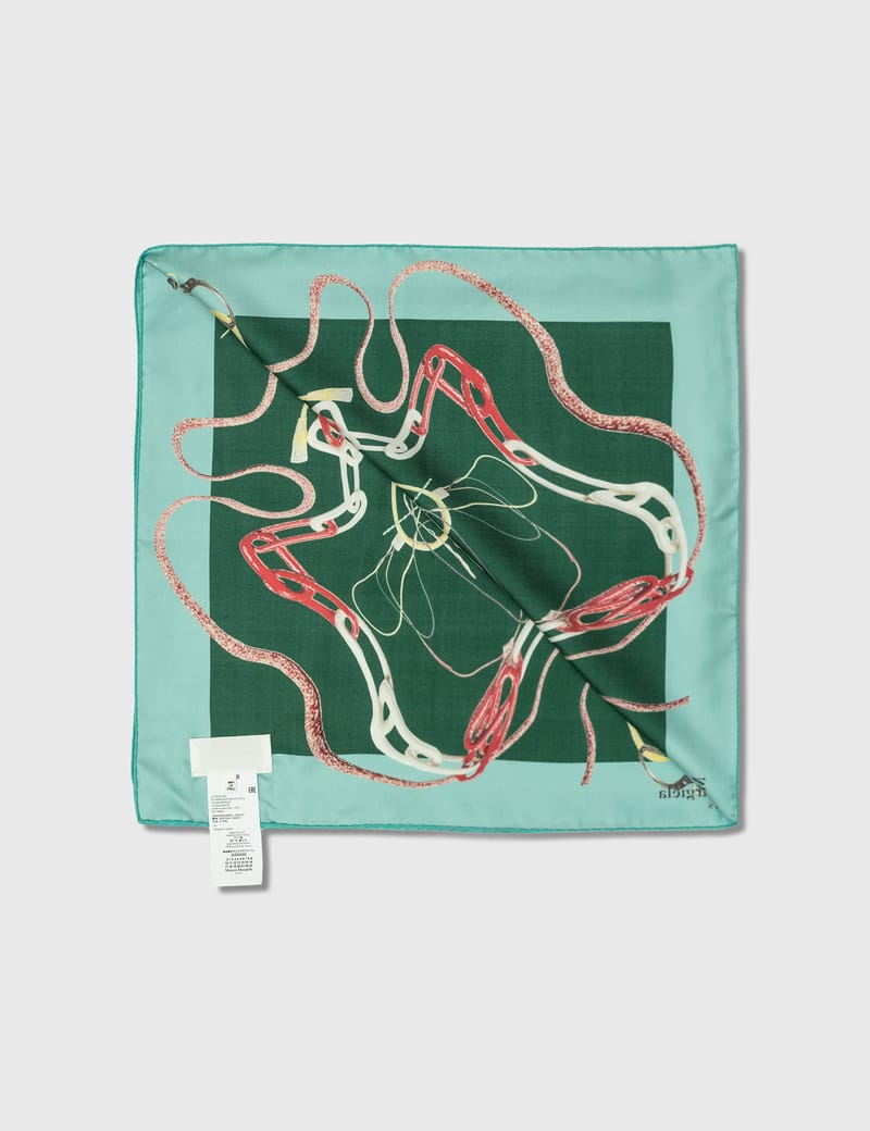 Maison Margiela - Printed Silk Twill Scarf | HBX - Globally