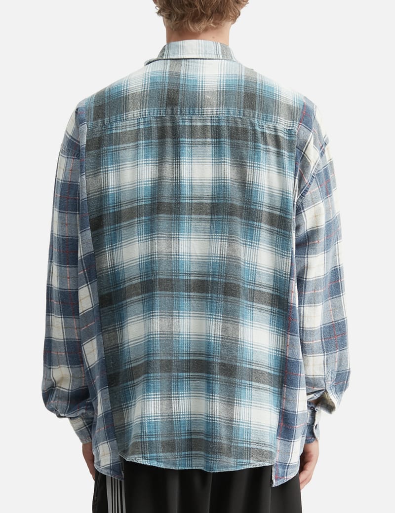 Needles Flannel Shirt - Ribbon Wide Shirt - Upcycled vintage
