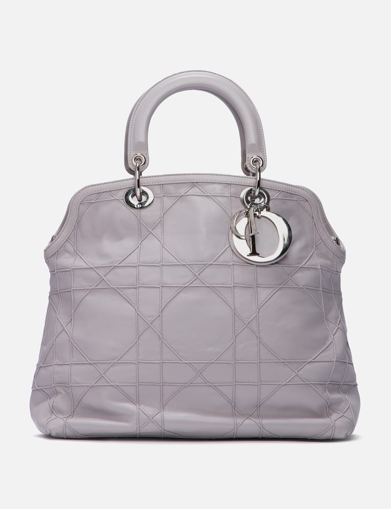 Lady dior clearance lambskin tote bag