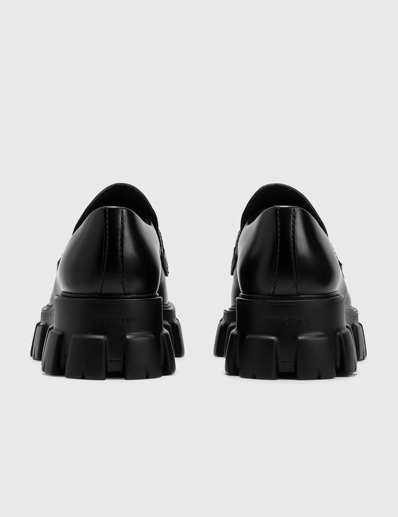 Prada - モノリス レザー ローファー | HBX - ハイプビースト
