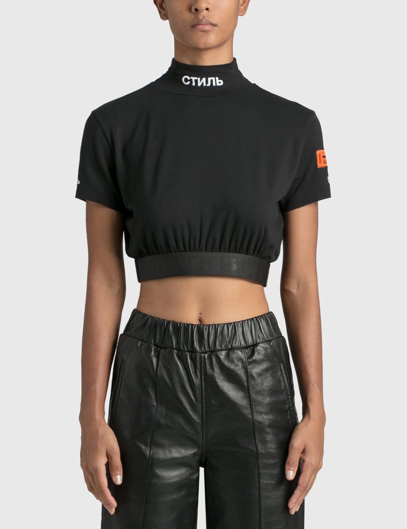 HERON PRESTON® - CTNMb Turtleneck Cropped T-Shirt | HBX - Globally Curated  Fashion and Lifestyle by Hypebeast