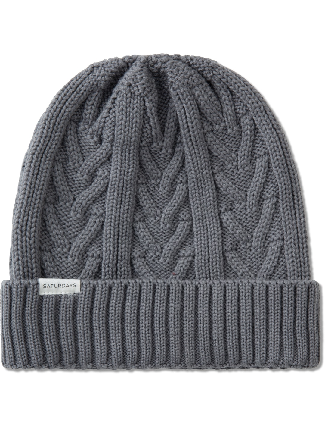Saturdays Nyc - Grey Cable Beanie | HBX - Globally Curated Fashion and ...