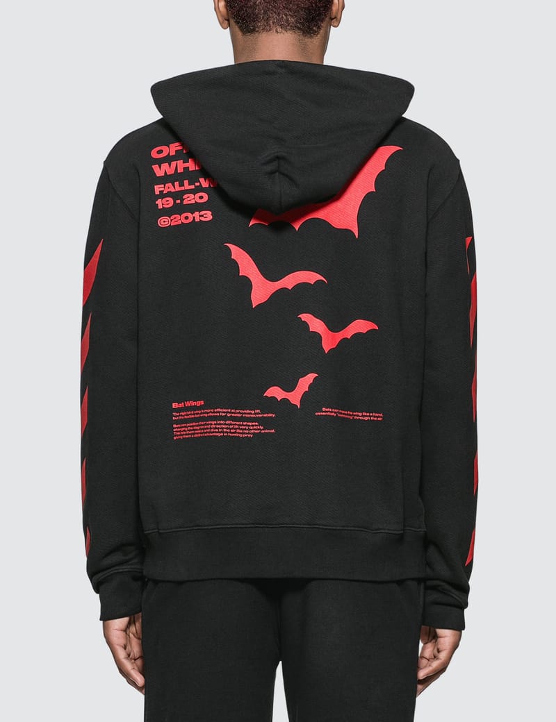 Off White Diagonals Bats Slim Hoodie HBX Globally Curated